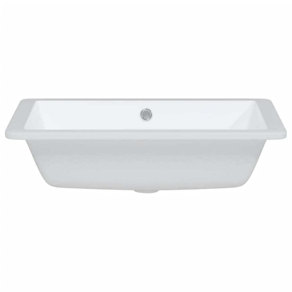 Bathroom Sink Rectangular Ceramic White - Bend