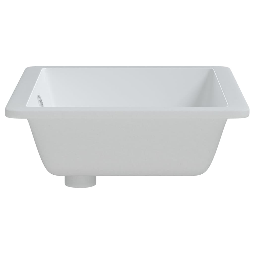 Bathroom Sink Rectangular Ceramic White - Bend