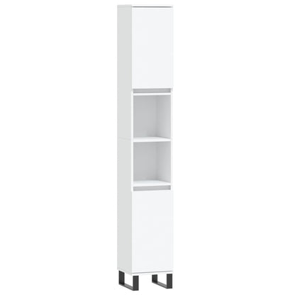 Bathroom Cabinet White 30x30x190 cm Engineered Wood - Bend