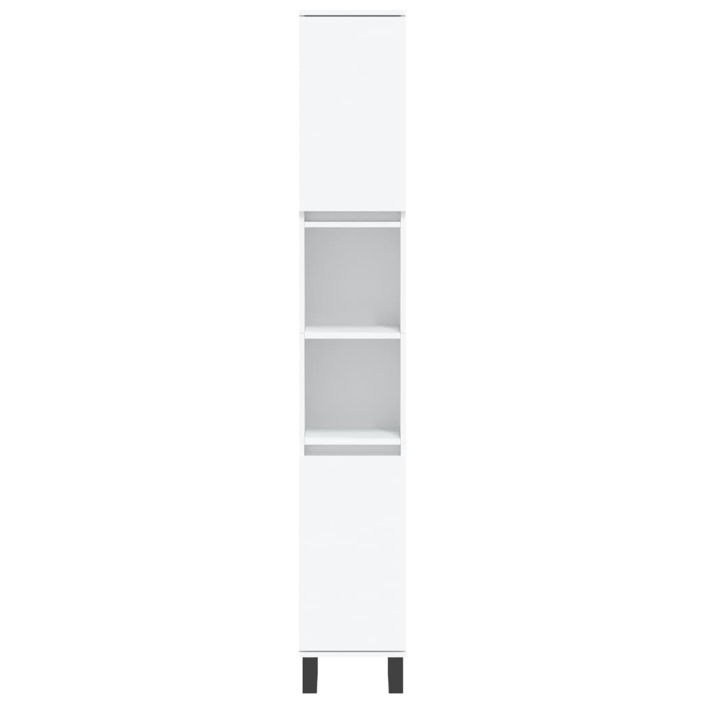 Bathroom Cabinet White 30x30x190 cm Engineered Wood - Bend