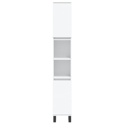 Bathroom Cabinet White 30x30x190 cm Engineered Wood - Bend