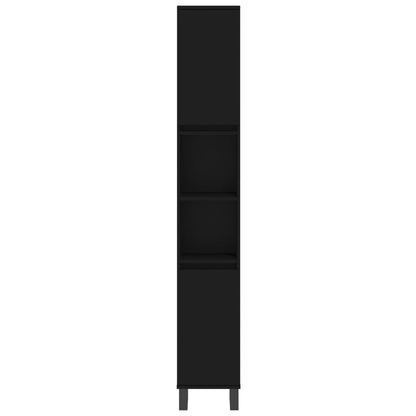 Modern Black Bathroom Storage Cabinet - Bend