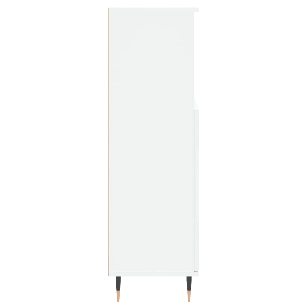 Bathroom Cabinet White 30x30x100 cm Engineered Wood