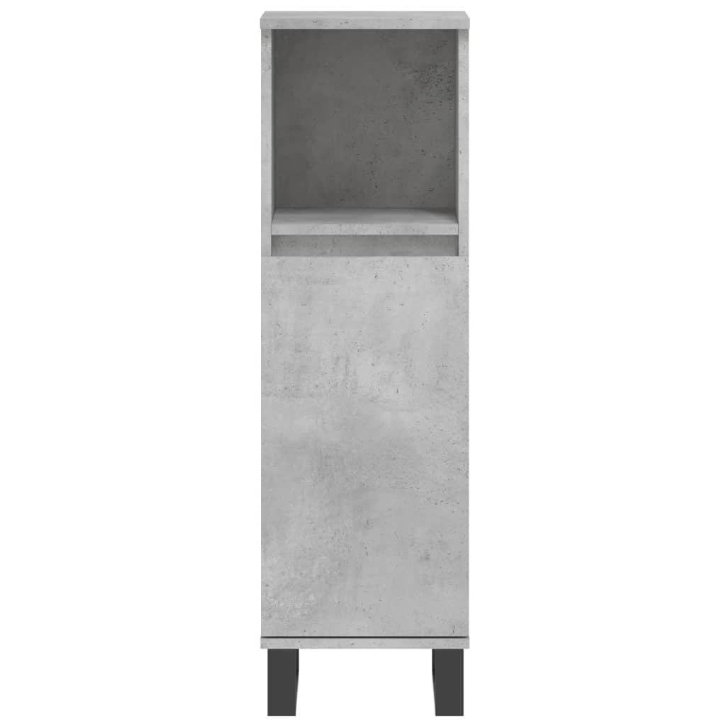 Bathroom Cabinet Concrete Grey 30x30x100 cm Engineered Wood - Bend