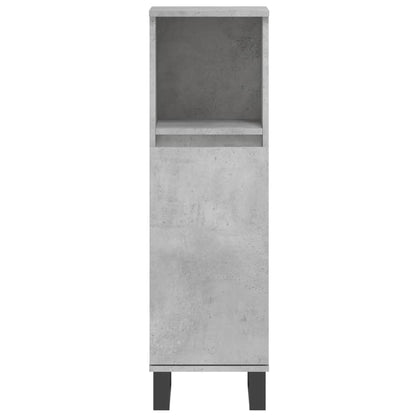 Bathroom Cabinet Concrete Grey 30x30x100 cm Engineered Wood - Bend