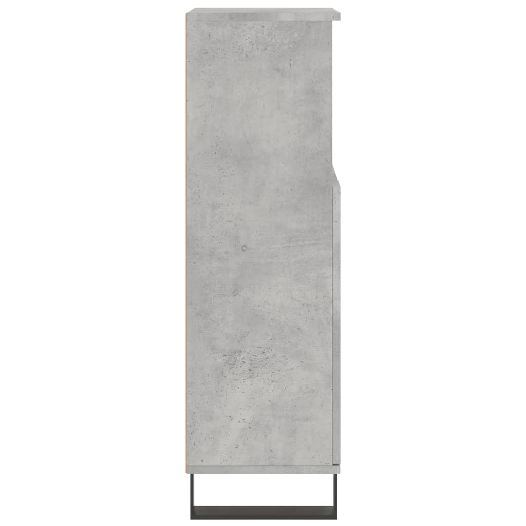 Bathroom Cabinet Concrete Grey 30x30x100 cm Engineered Wood - Bend