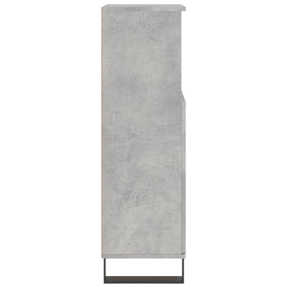 Bathroom Cabinet Concrete Grey 30x30x100 cm Engineered Wood - Bend