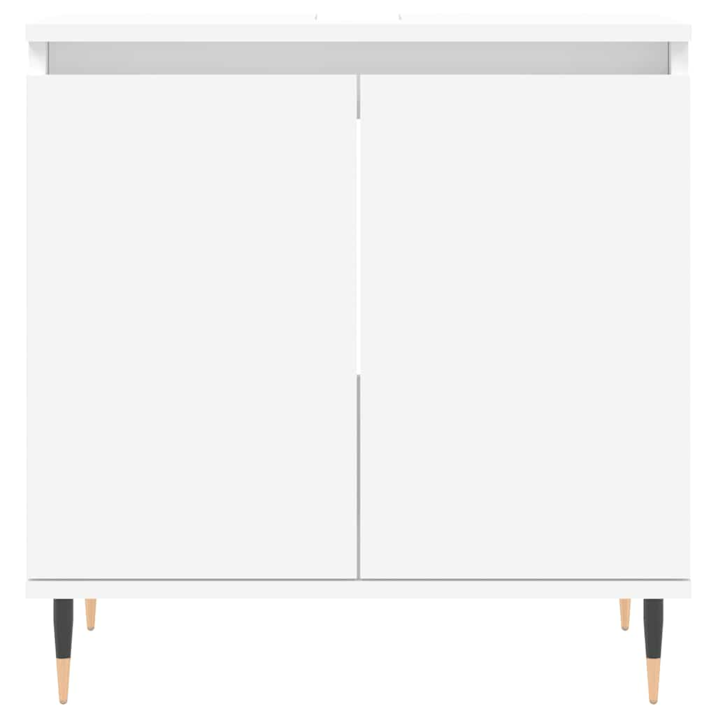 Bathroom Cabinet White 58x33x60 cm Engineered Wood