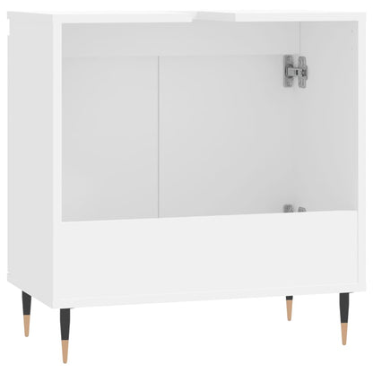 Bathroom Cabinet White 58x33x60 cm Engineered Wood