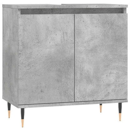 Bathroom Cabinet Concrete Grey 58x33x60 cm Engineered Wood