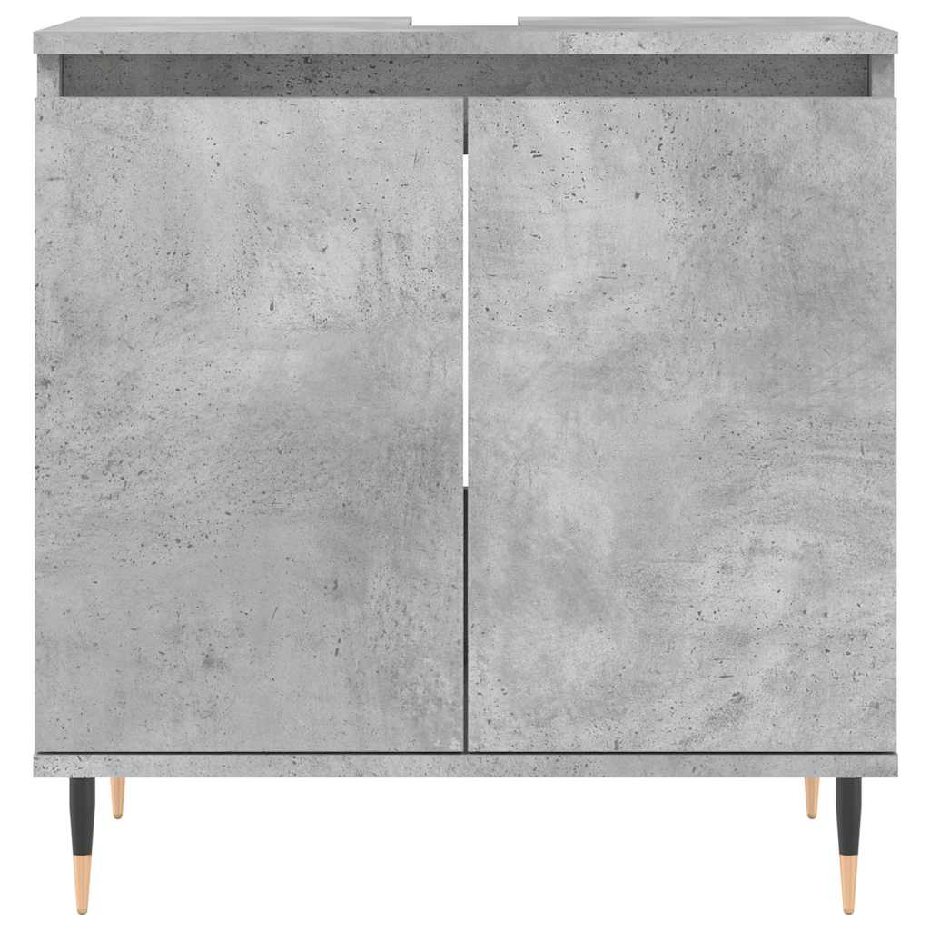 Bathroom Cabinet Concrete Grey 58x33x60 cm Engineered Wood