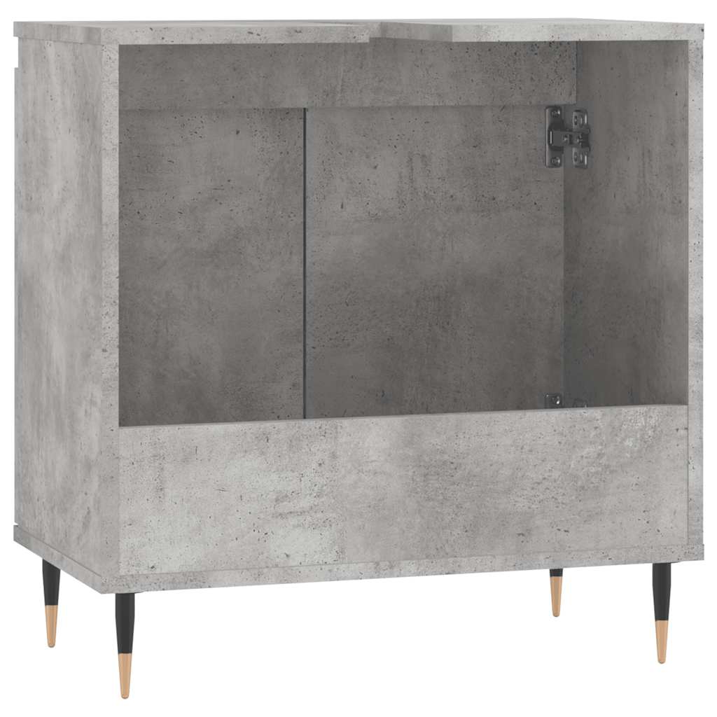 Bathroom Cabinet Concrete Grey 58x33x60 cm Engineered Wood