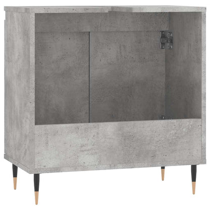 Bathroom Cabinet Concrete Grey 58x33x60 cm Engineered Wood