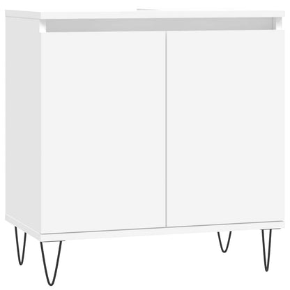 Bathroom Cabinet White 58x33x60 cm Engineered Wood