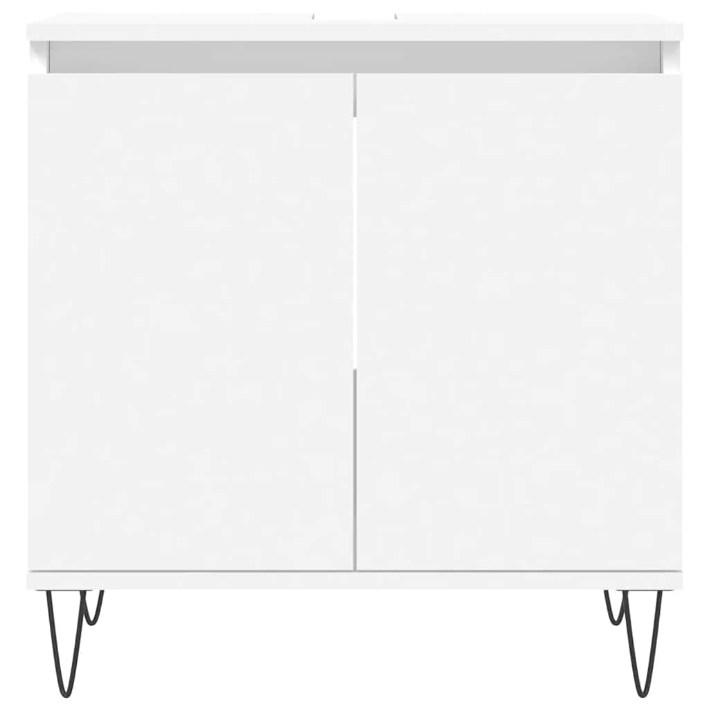 Bathroom Cabinet White 58x33x60 cm Engineered Wood