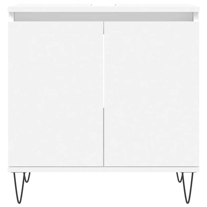 Bathroom Cabinet White 58x33x60 cm Engineered Wood