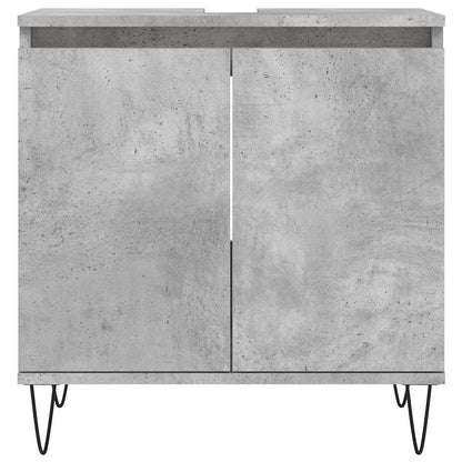 Bathroom Cabinet Concrete Grey 58x33x60 cm Engineered Wood