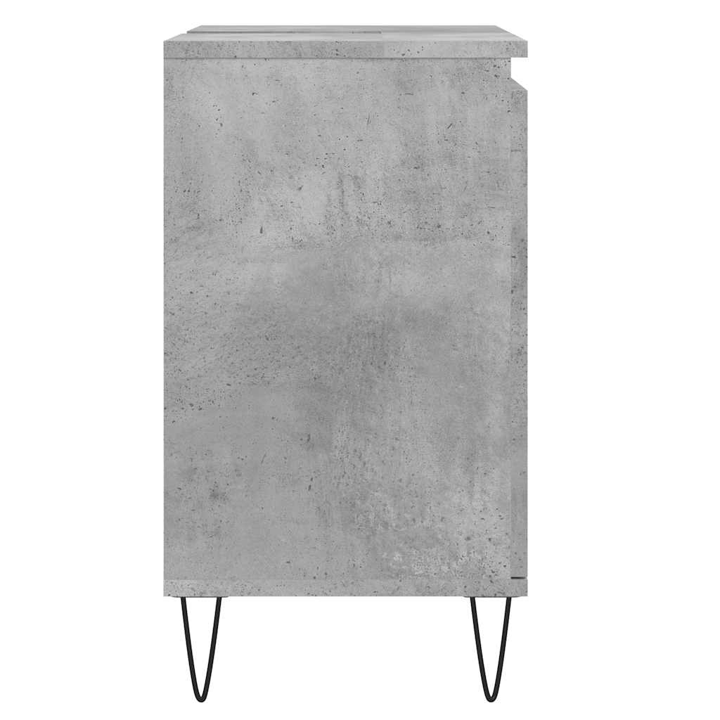 Bathroom Cabinet Concrete Grey 58x33x60 cm Engineered Wood