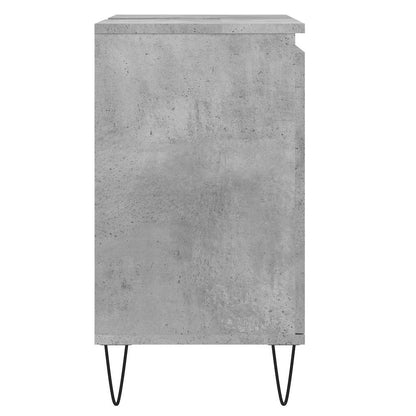 Bathroom Cabinet Concrete Grey 58x33x60 cm Engineered Wood