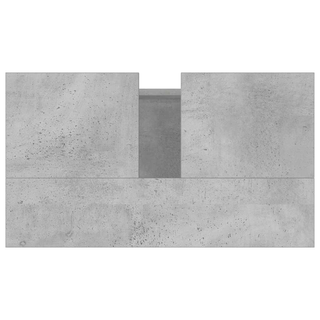 Bathroom Cabinet Concrete Grey 58x33x60 cm Engineered Wood