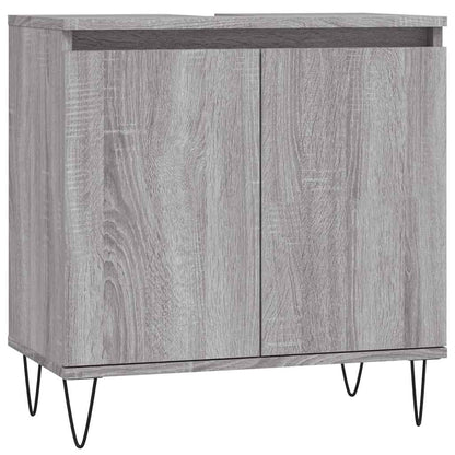 Bathroom Cabinet Grey Sonoma 58x33x60 cm Engineered Wood