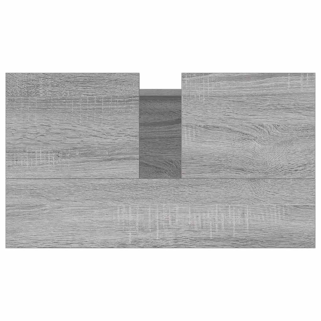 Bathroom Cabinet Grey Sonoma 58x33x60 cm Engineered Wood