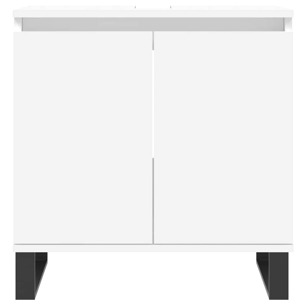 Bathroom Cabinet White 58x33x60 cm Engineered Wood