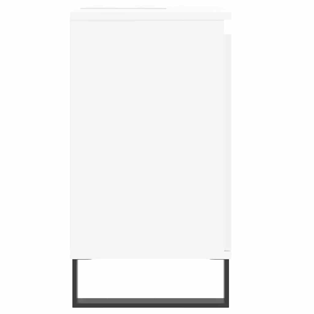 Bathroom Cabinet White 58x33x60 cm Engineered Wood