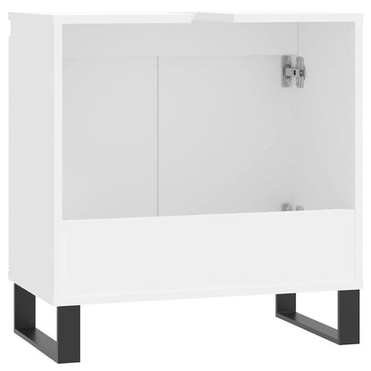 Bathroom Cabinet White 58x33x60 cm Engineered Wood