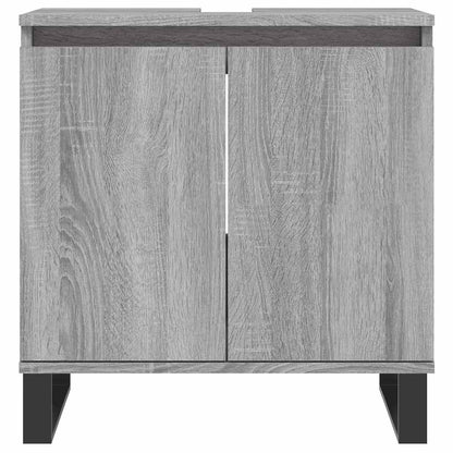 Bathroom Cabinet Grey Sonoma 58x33x60 cm Engineered Wood