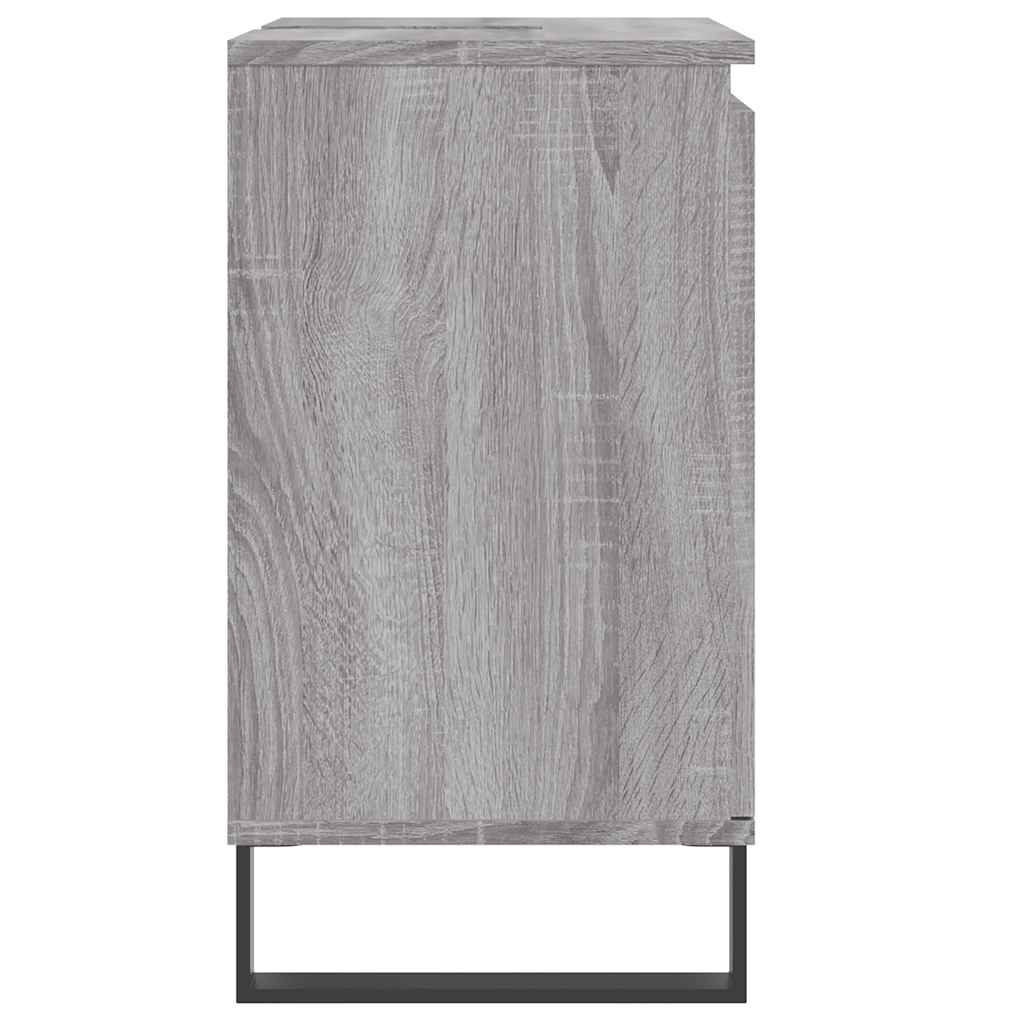 Bathroom Cabinet Grey Sonoma 58x33x60 cm Engineered Wood