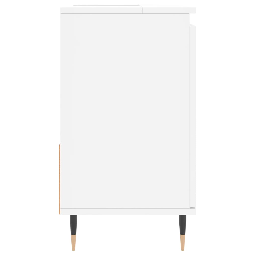 Bathroom Cabinet White 65x33x60 cm Engineered Wood - Bend