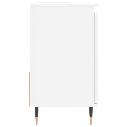 Bathroom Cabinet White 65x33x60 cm Engineered Wood - Bend