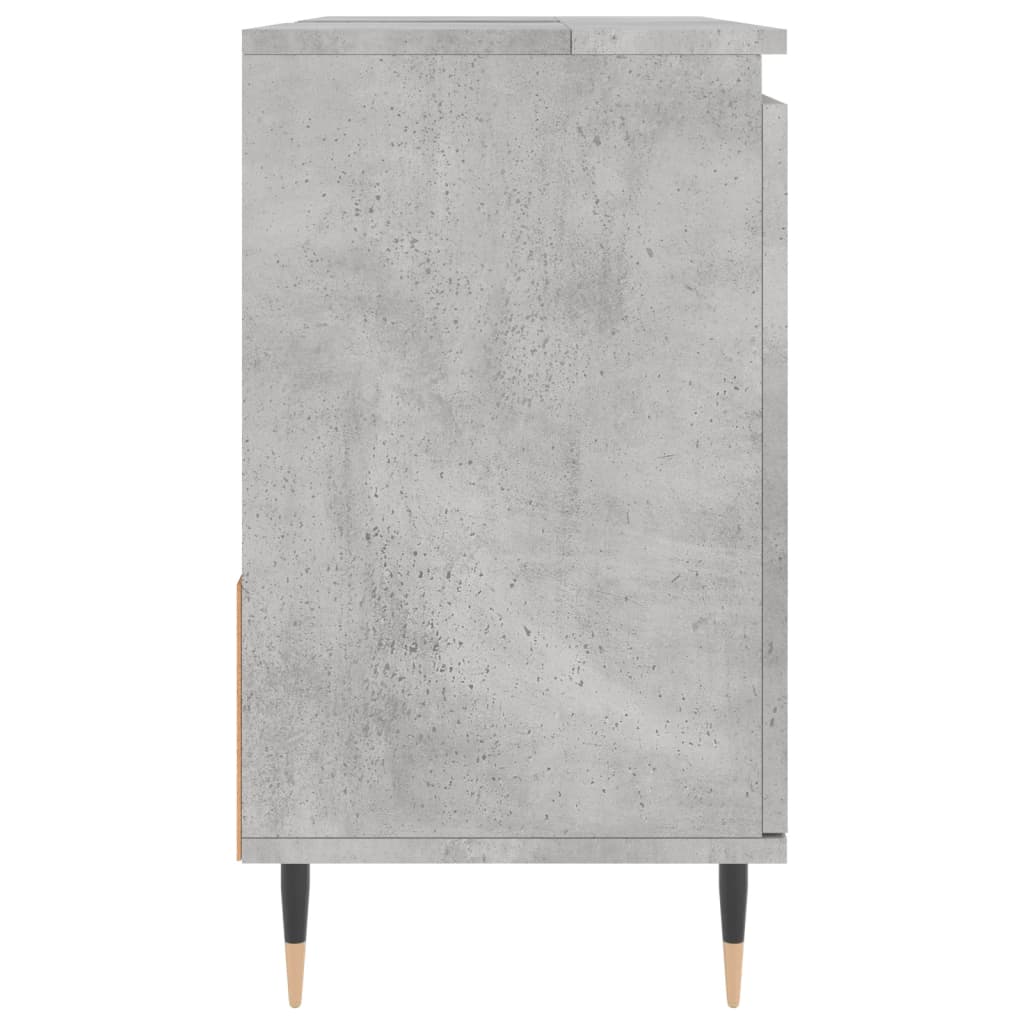 Bathroom Cabinet Concrete Grey 65x33x60 cm Engineered Wood - Bend