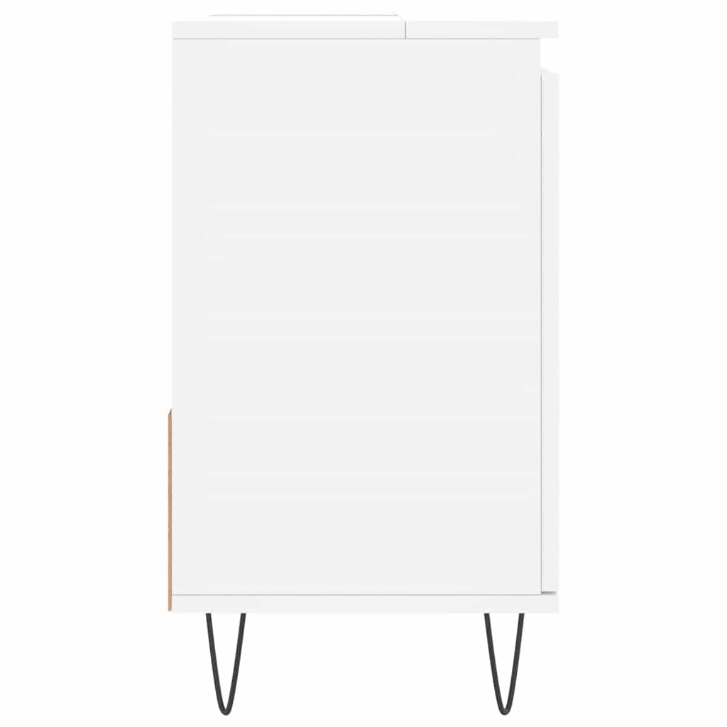 Bathroom Cabinet White 65x33x60 cm Engineered Wood