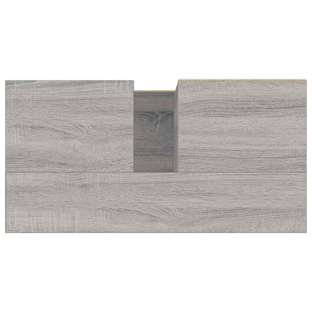 Bathroom Cabinet Grey Sonoma 65x33x60 cm Engineered Wood