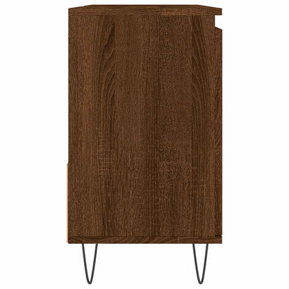 Bathroom Cabinet Brown Oak 65x33x60 cm Engineered Wood