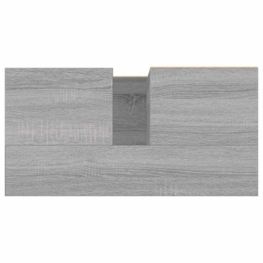 Bathroom Cabinet Grey Sonoma 65x33x60 cm Engineered Wood