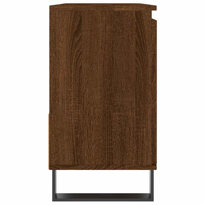 Bathroom Cabinet Brown Oak 65x33x60 cm Engineered Wood