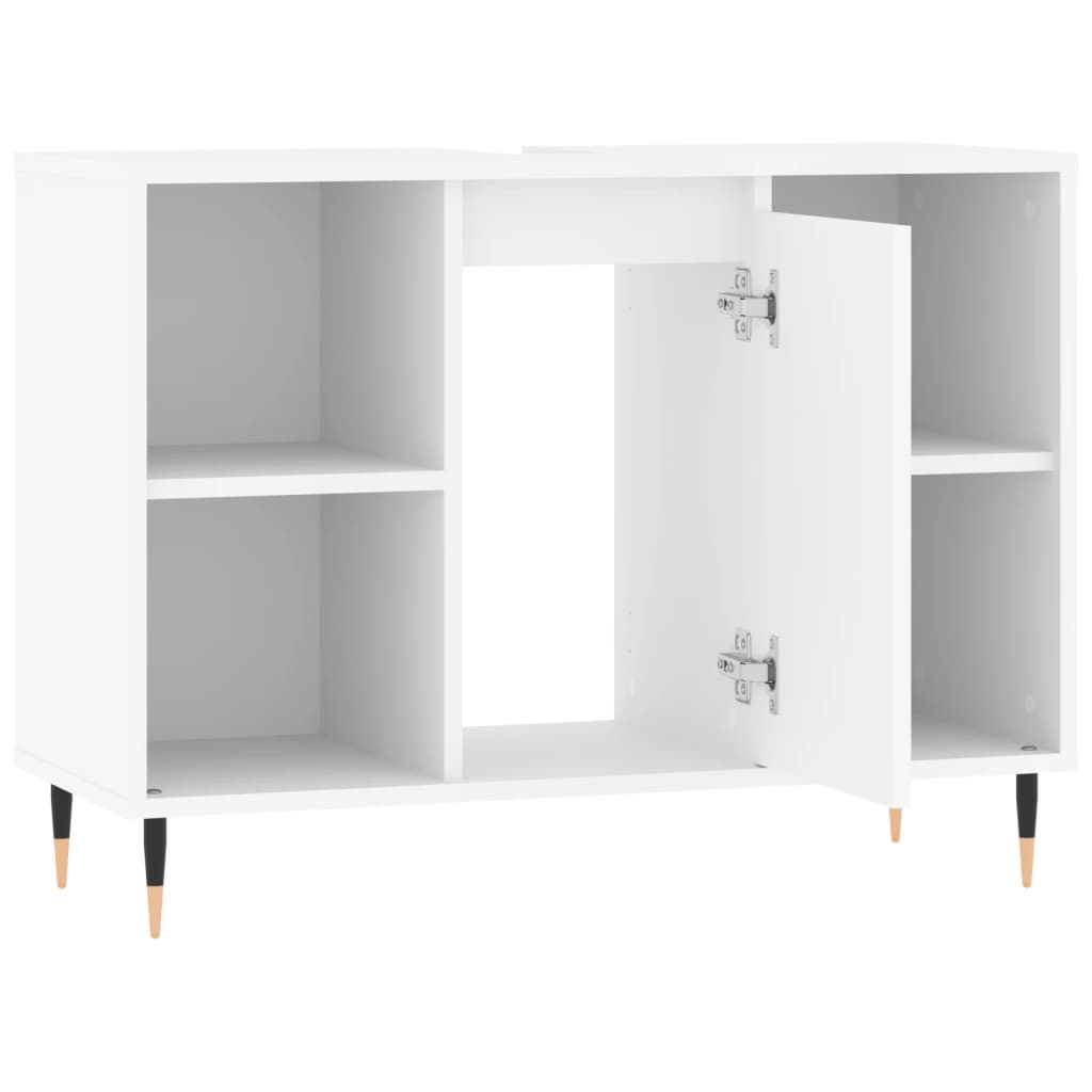 Bathroom Cabinet White 80x33x60 cm Engineered Wood - Bend