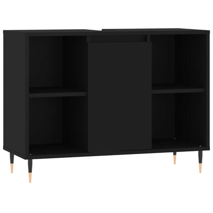 Black 4-Drawer Bathroom Storage Cabinet - Bend