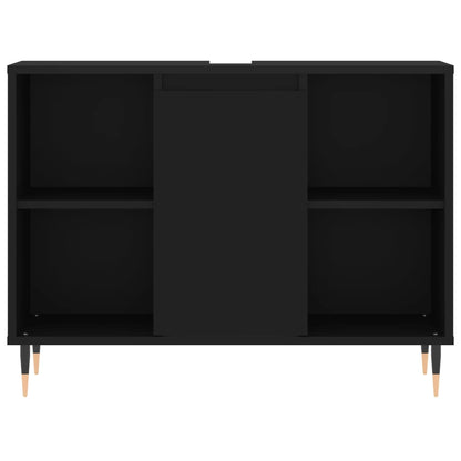 Black 4-Drawer Bathroom Storage Cabinet - Bend