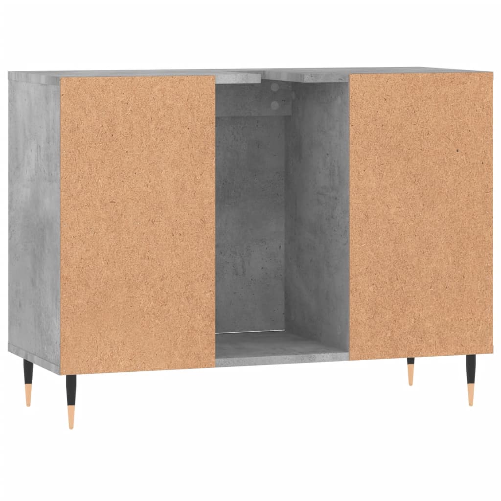 Bathroom Cabinet Concrete Grey 80x33x60 cm Engineered Wood - Bend