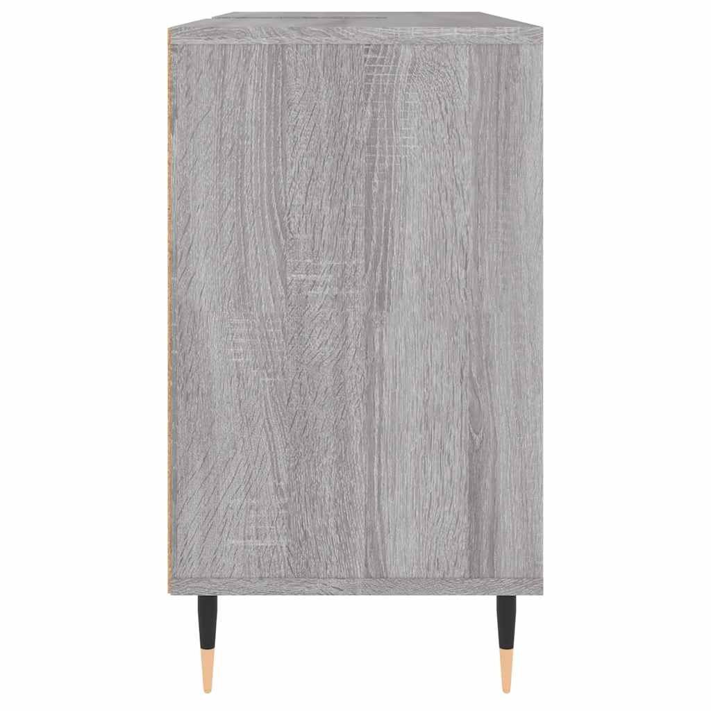 Bathroom Cabinet Grey Sonoma 80x33x60 cm Engineered Wood - Bend