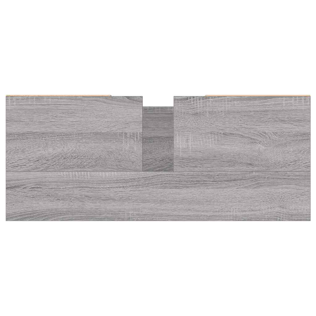 Bathroom Cabinet Grey Sonoma 80x33x60 cm Engineered Wood - Bend