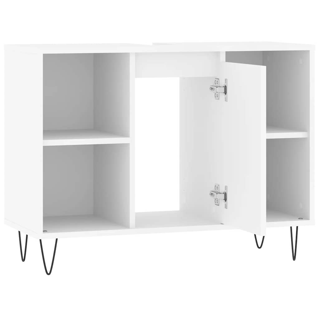 Bathroom Cabinet White 80x33x60 cm Engineered Wood