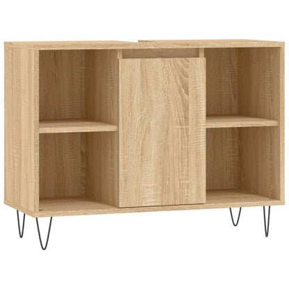 Bathroom Cabinet Sonoma Oak 80x33x60 cm Engineered Wood - Bend