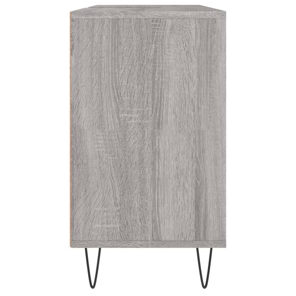 Bathroom Cabinet Grey Sonoma 80x33x60 cm Engineered Wood - Bend