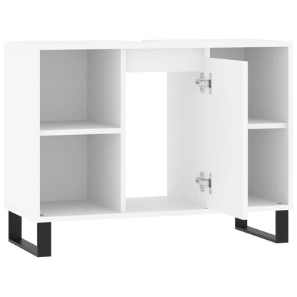 Bathroom Cabinet White 80x33x60 cm Engineered Wood - Bend