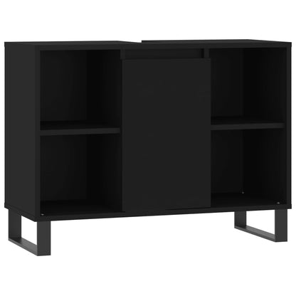 Black 4-Drawer Bathroom Storage Cabinet - Bend